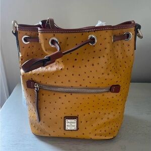 Dooney & Bourke Ostrich Drawstring Bag